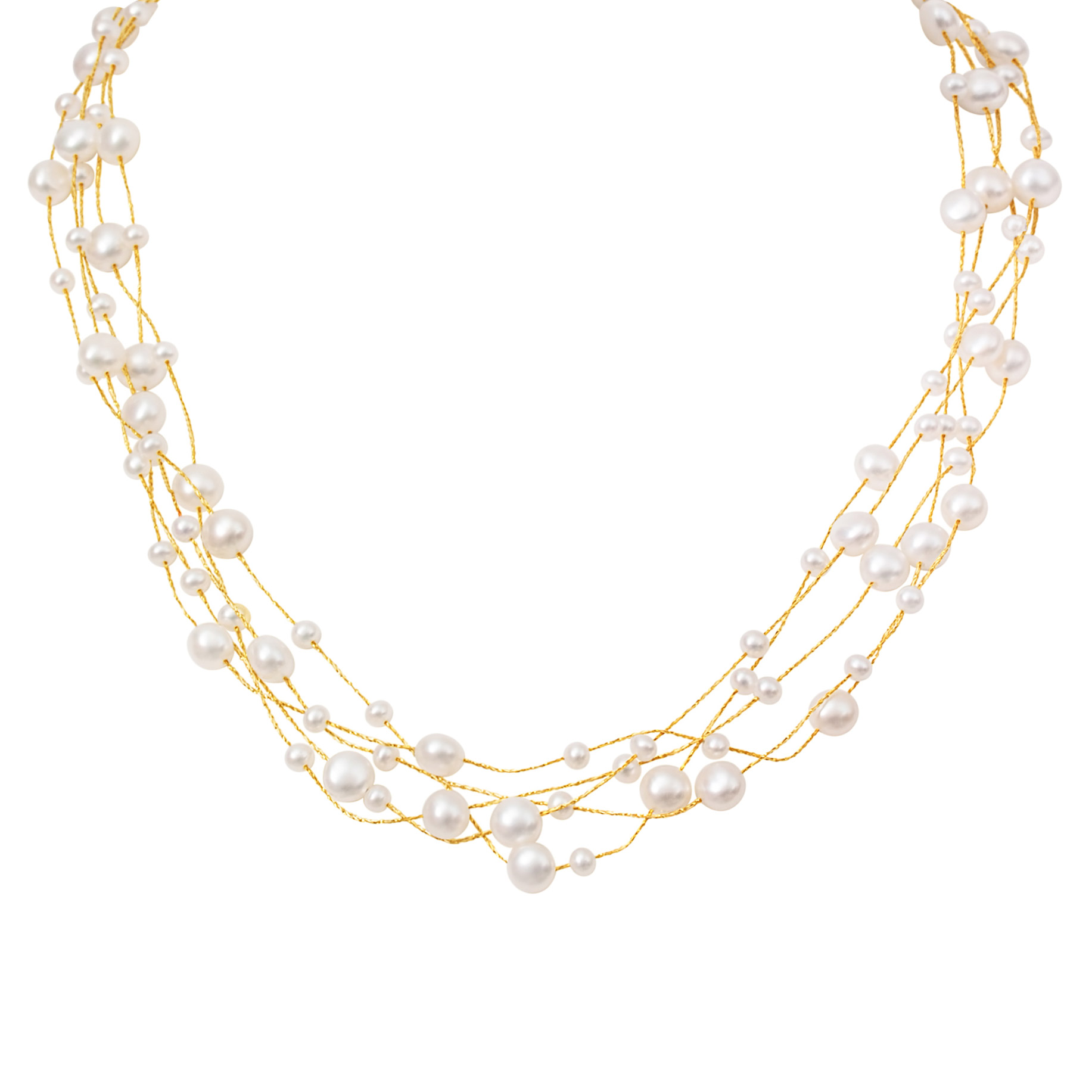 3 - 7 mm Cultured Freshwater Pearl Necklace