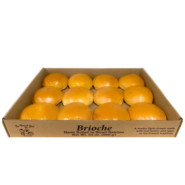 The Bread Gal Brioche Hamburger Roll, 12-count