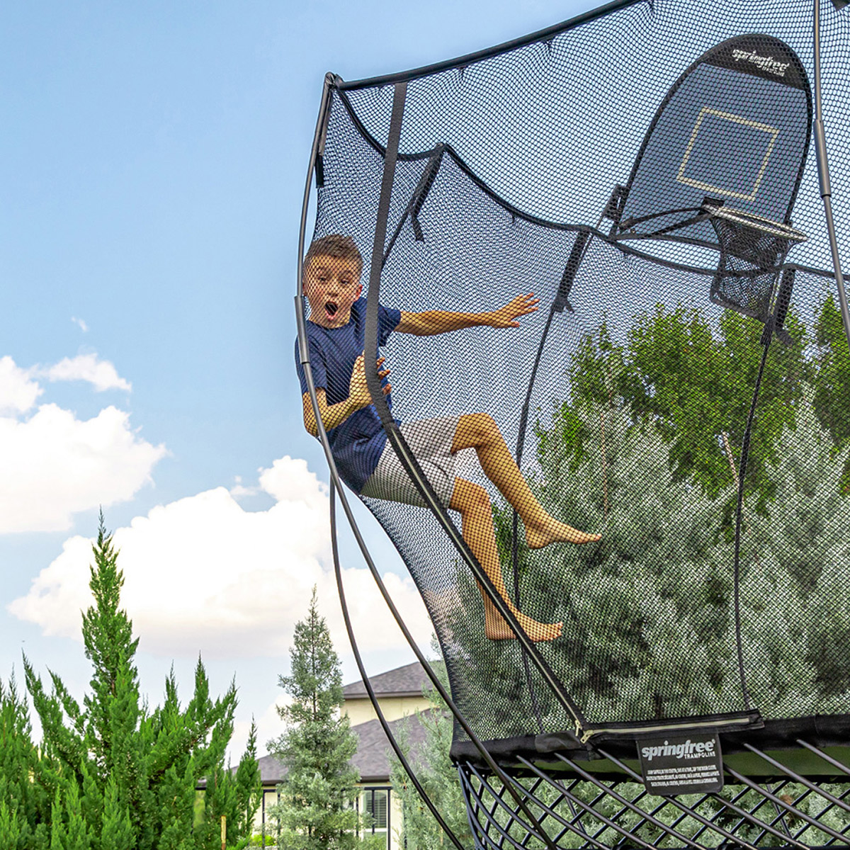 Springfree 11 x 13 ft. Jumbo Rectangle Trampoline Bundle | Costco