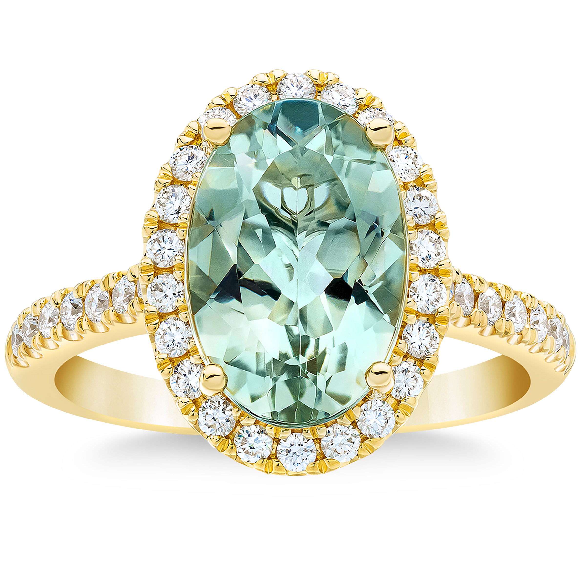 Bague Femme Budget Beauté – Pierre Verte Type Diamant – Taille 59 (USA 9)