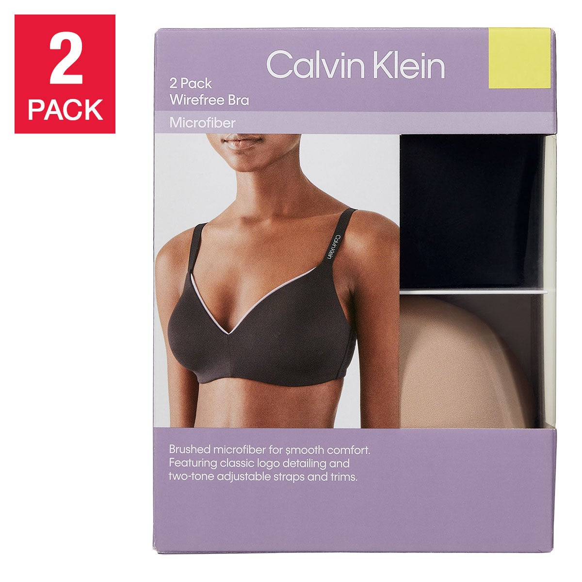 Calvin Klein Ladies' Wirefree Bra, 2-pack | Costco Calvin Klein Ladies' Wirefree Bra, 2-pack | Costco