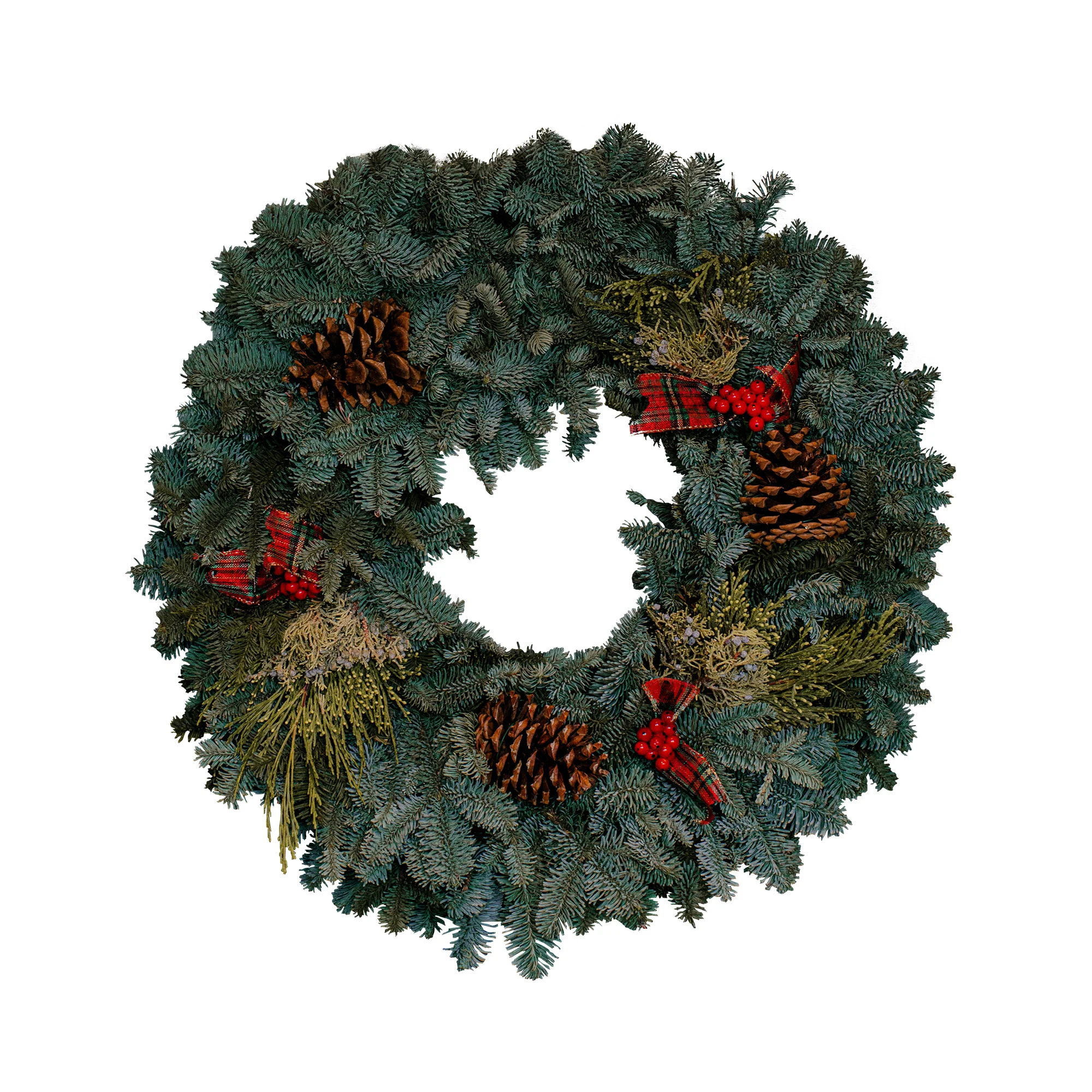 Fresh 22” Noble Fir Mixed Wreath | Costco