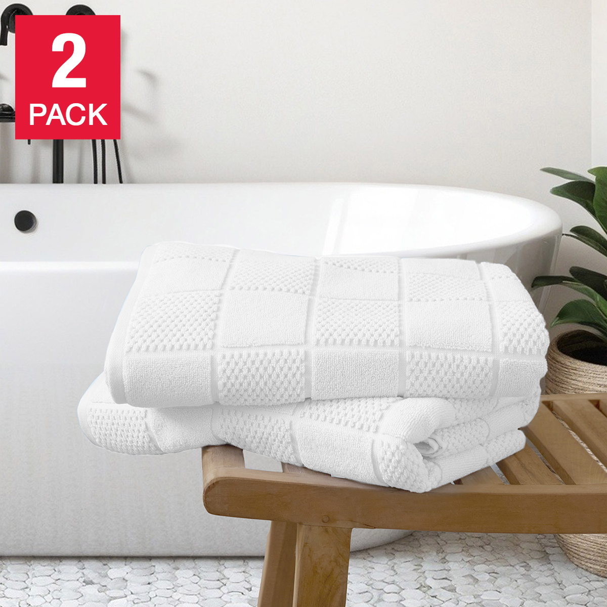 Home Inspiration Collection Bath Towels, 2-pack