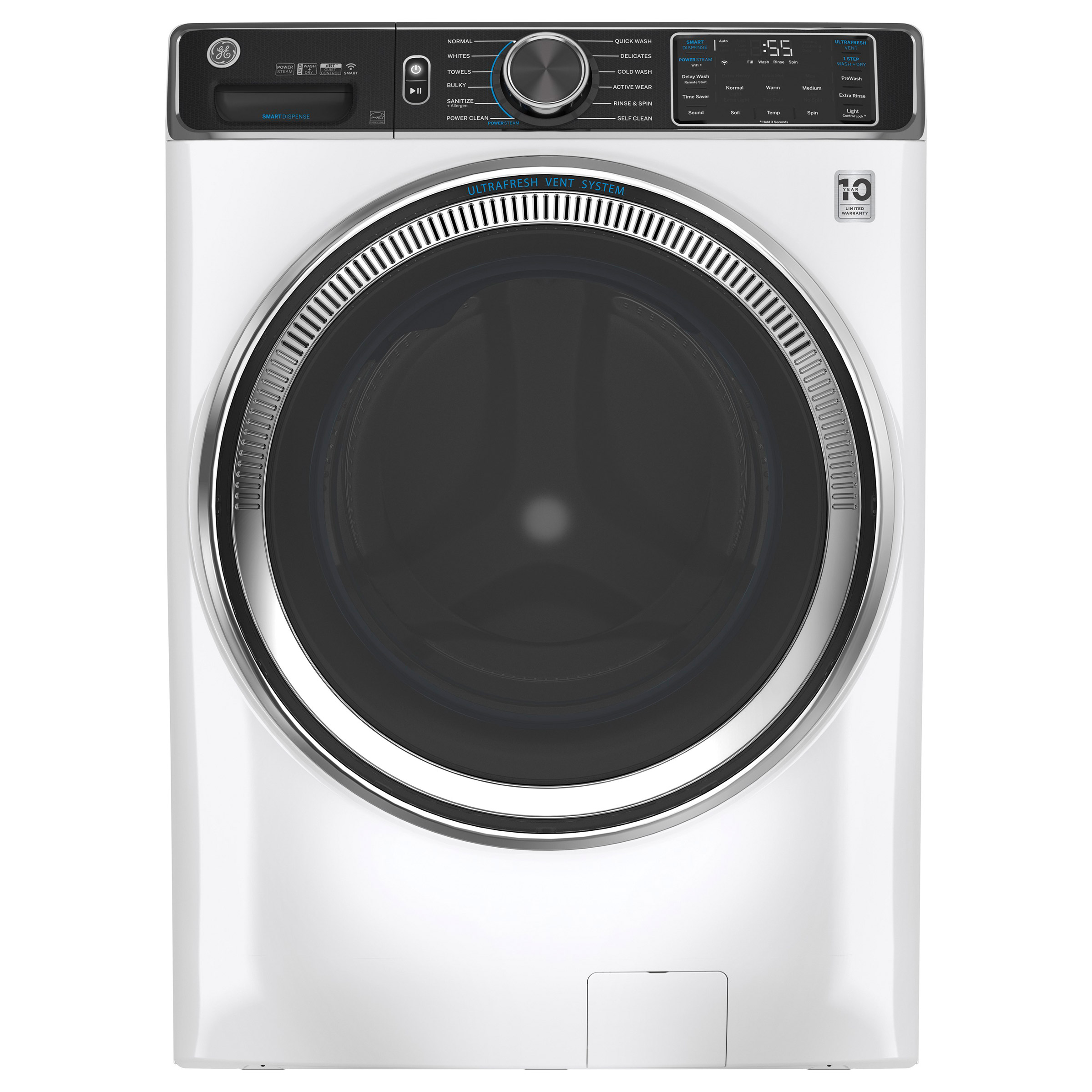 GE 5.0 cu. ft. Washer with UltraFresh Vent System and