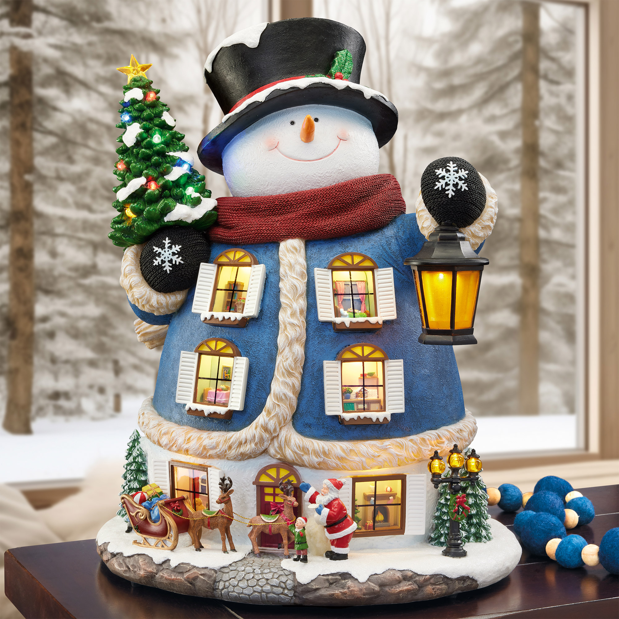 47 cm (18.5 in.) Snowman with Music and Story