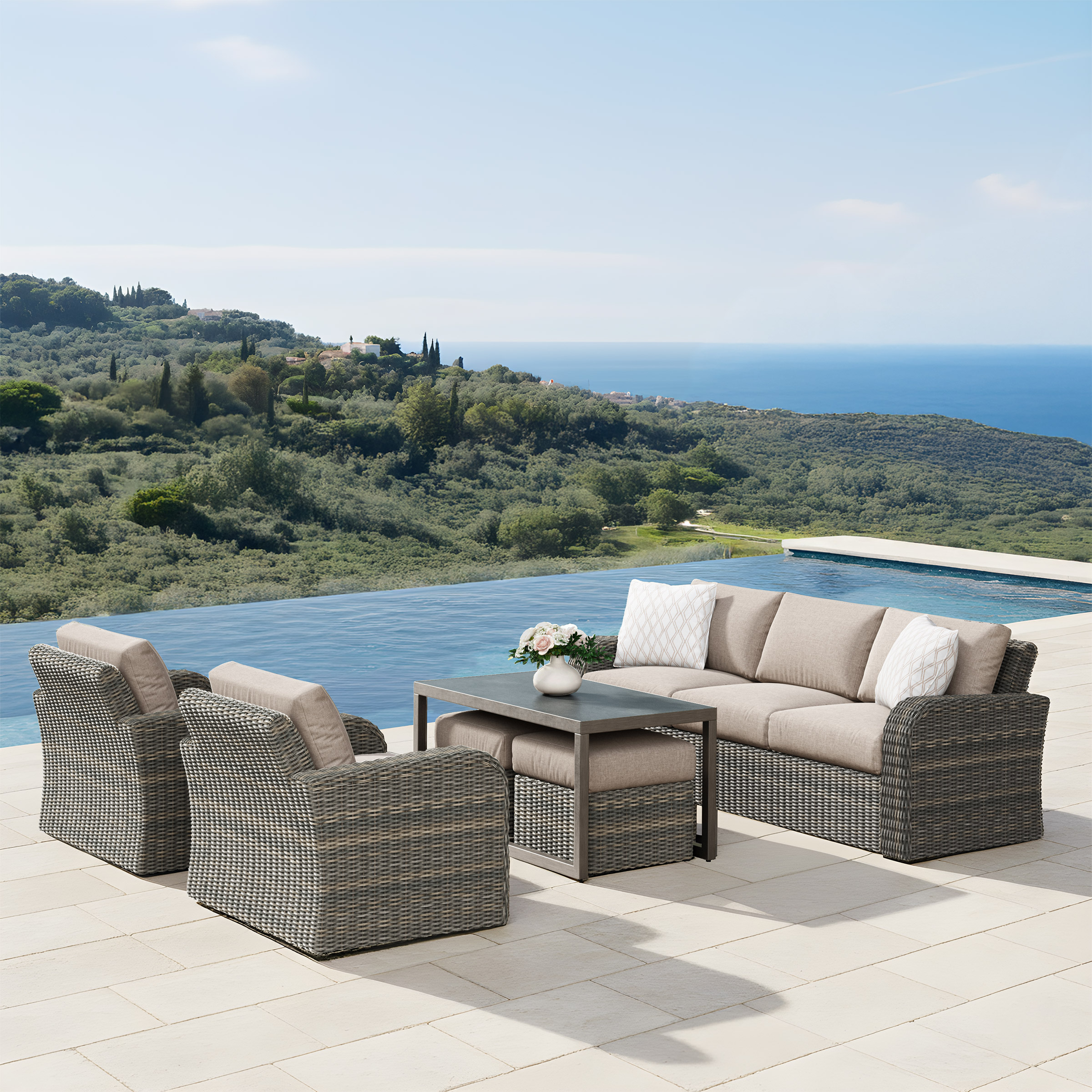 Veranda Classics Durham 6-piece Outdoor Patio Seating Set | Costco