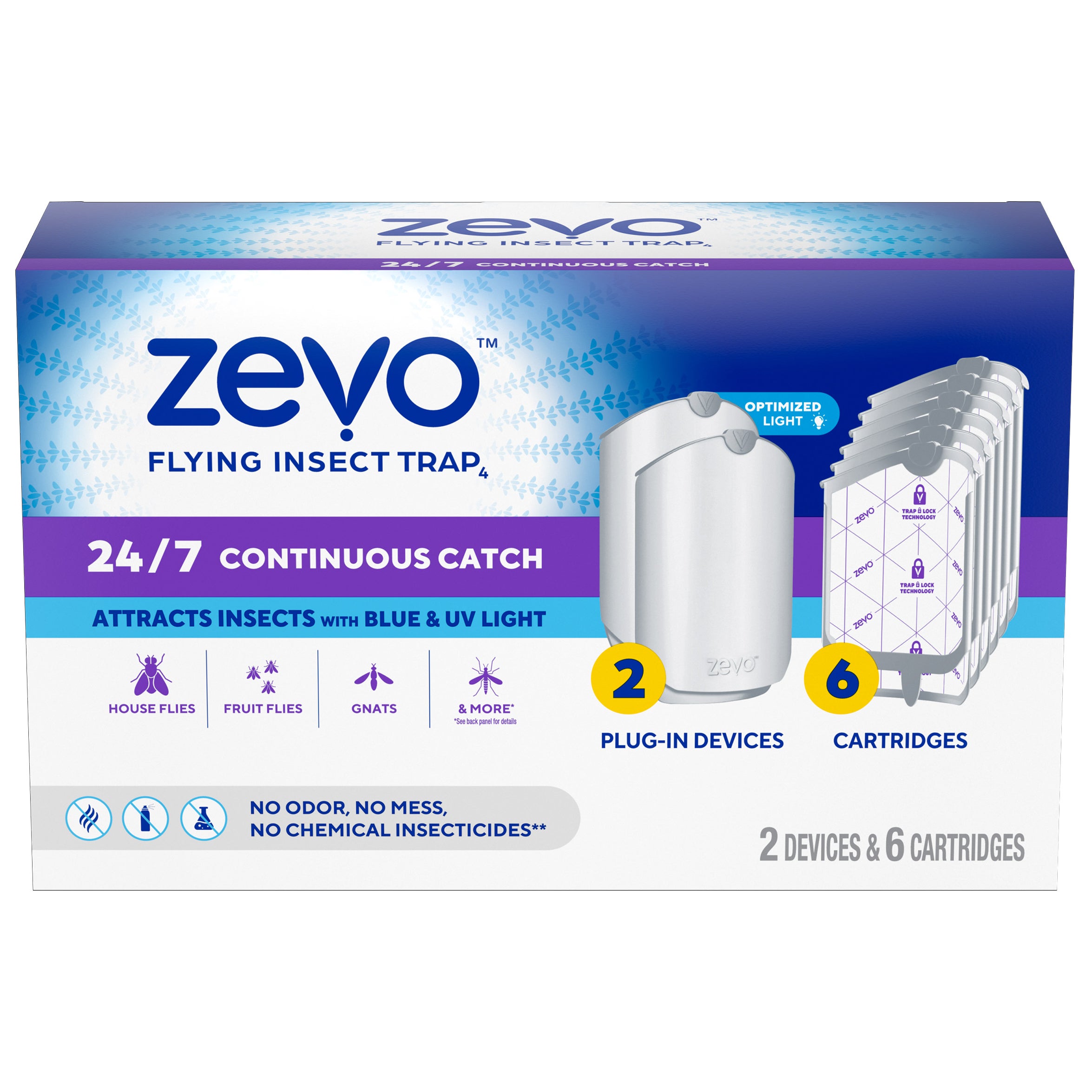 洋楽 G-Rap Freeloadas over the counter Zevo Zevo Flying Insect Trap Indoor Glue Refill Insect Trap 4