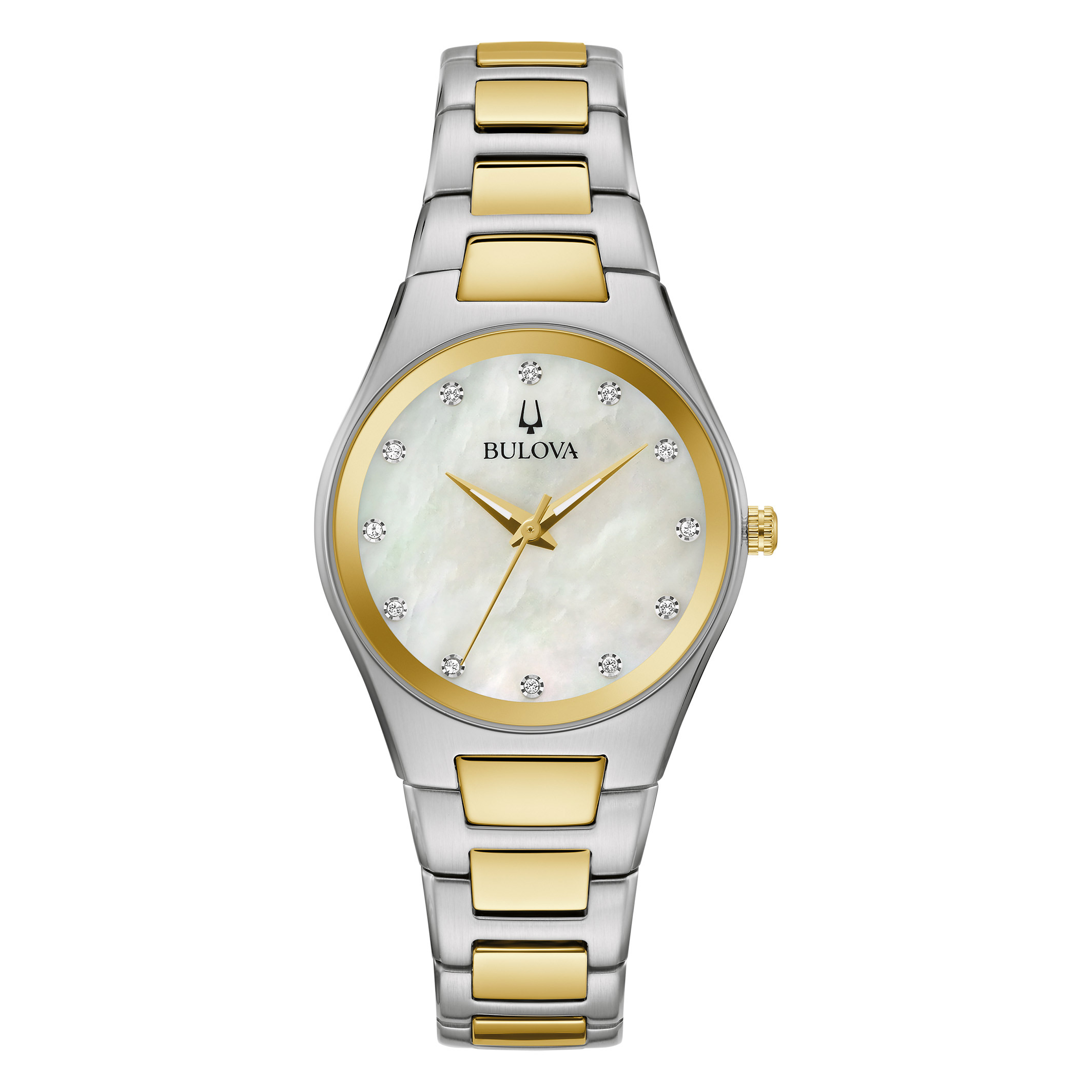 Bulova White Mother-of-Pearl Dial Ladies Watch