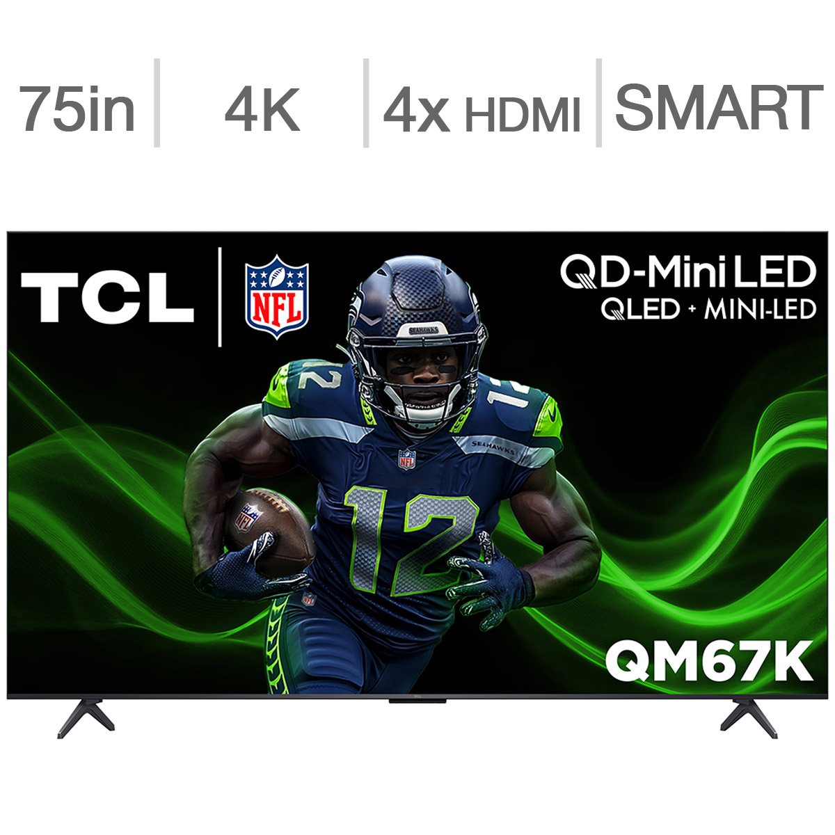 TCL 75" Class - QM67K Series - 4K UHD QD-Mini LED TV