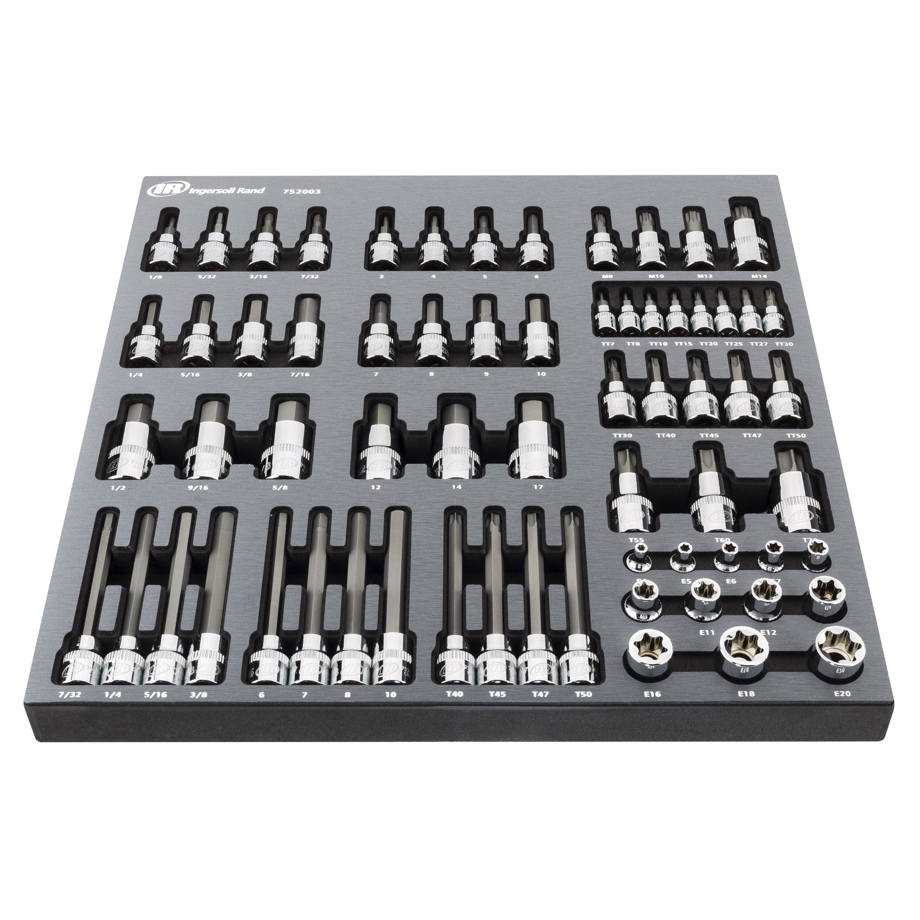 Ingersoll Rand 66 Piece Master Hex, Torx, and Specialty Bit Socket