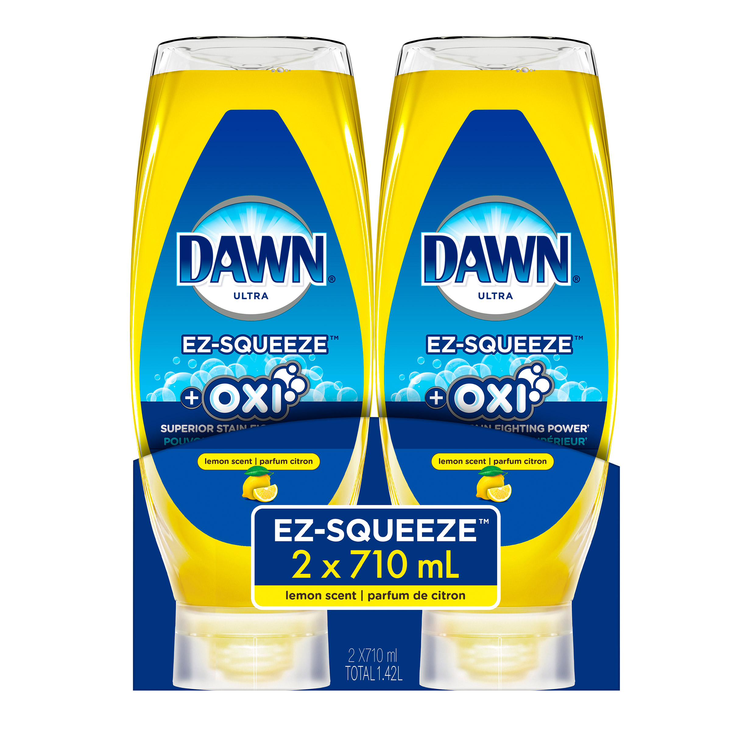 Dawn Ultra + Oxi EZ-Squeeze Dish Soap, 2 x 710ml