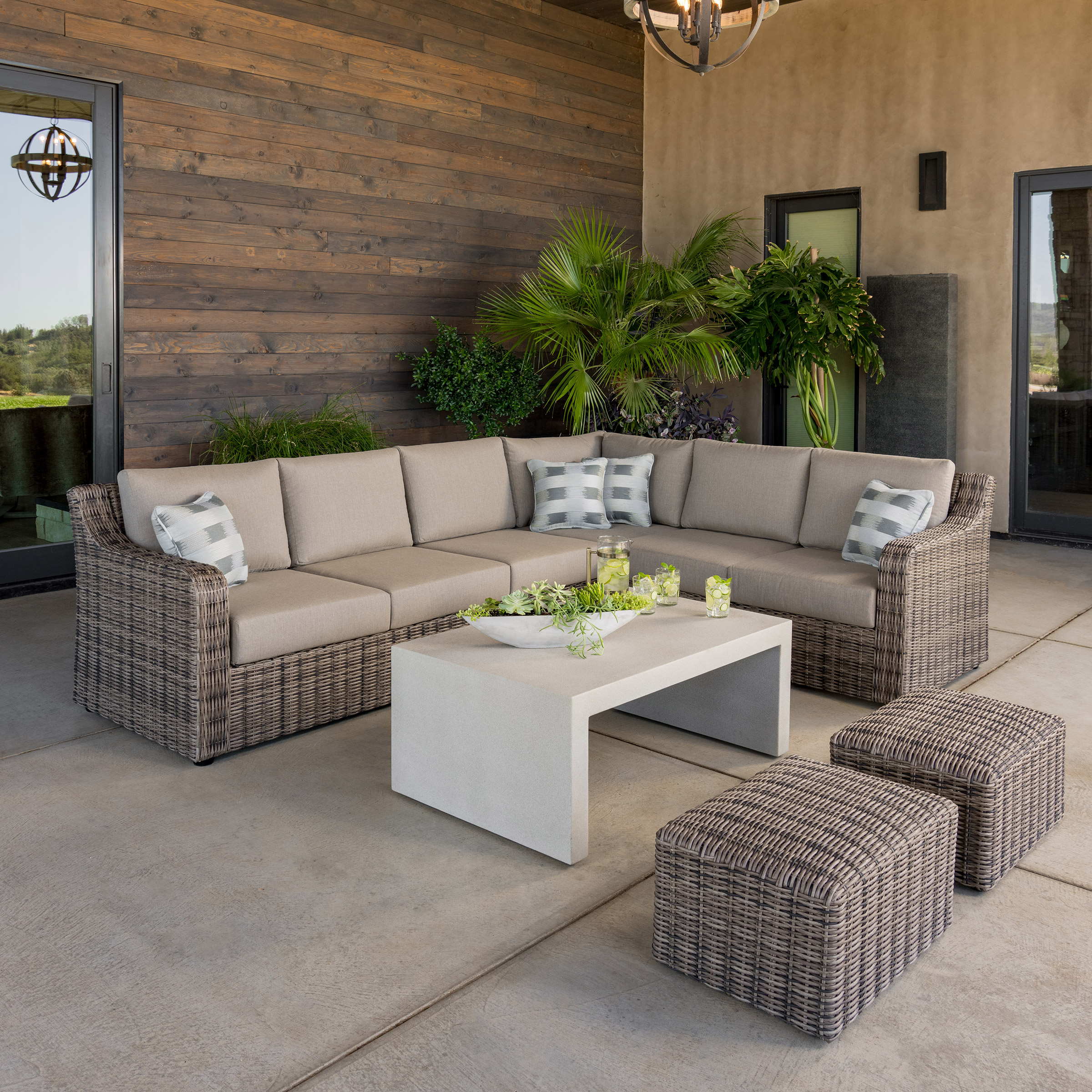 SunVilla Kent 7-piece Outdoor Patio Sectional Set Costco