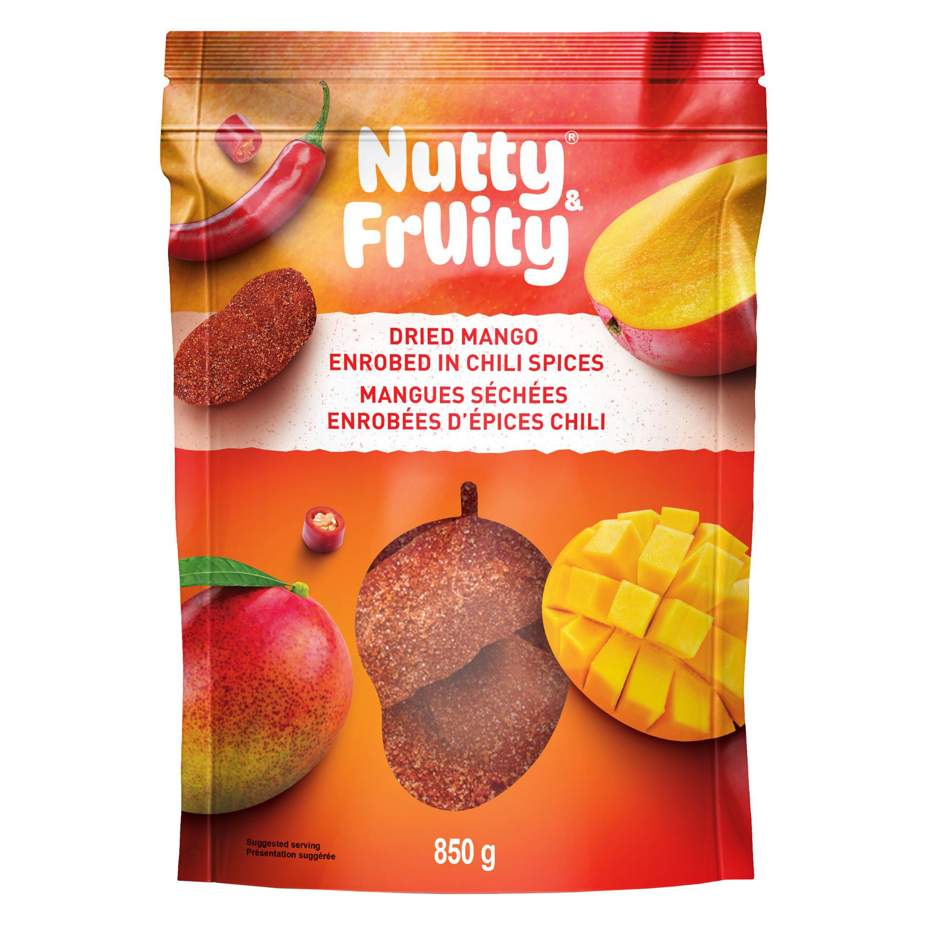 Nutty & Fruity Dried Mango Enrobed In Chili Spices, 850 g