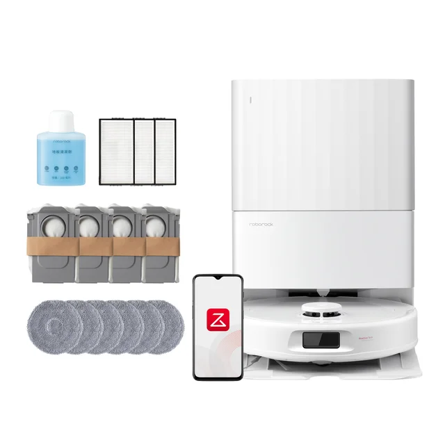 Roborock QX Revo PLUS Robot Vacuum and Mop with Multifunctional Dock 3.0, White