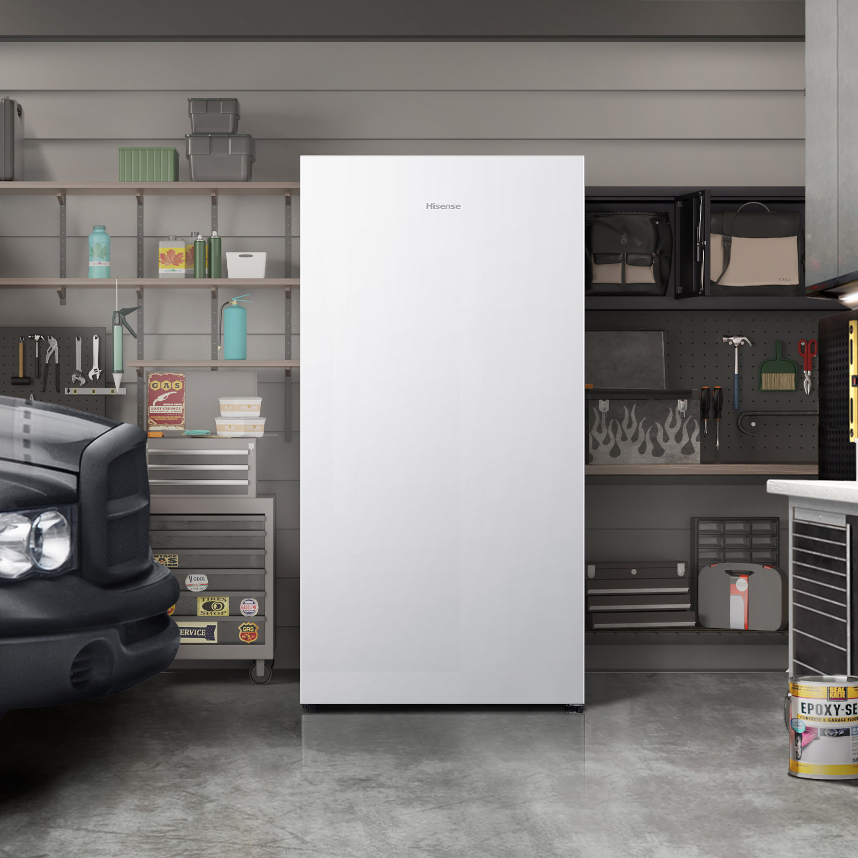 Hisense 17.1 cu. ft. Garage Ready Frost Free Convertible Upright