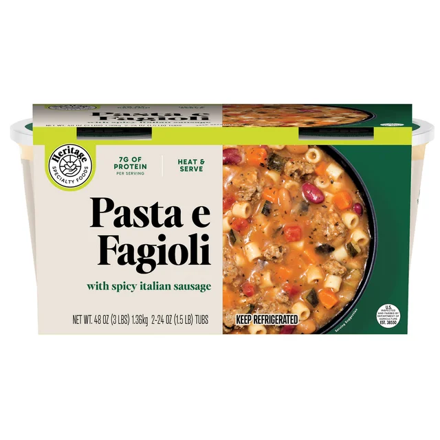 HERITAGE FOODS PASTA E FAGIOLI 2/24 OZ
