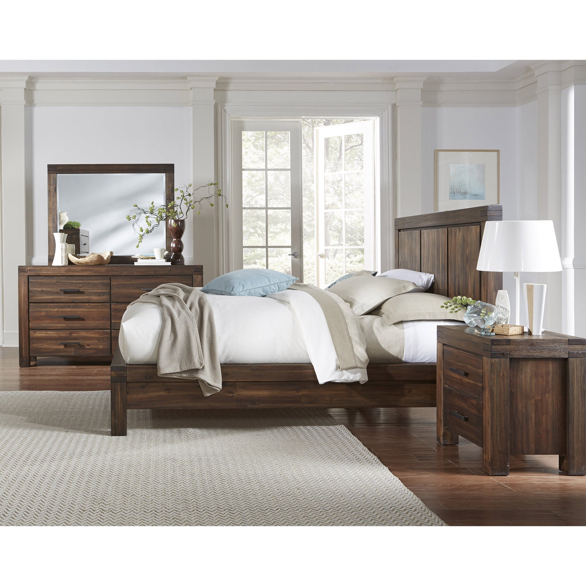 Mellina King Bedroom Collection in Brown