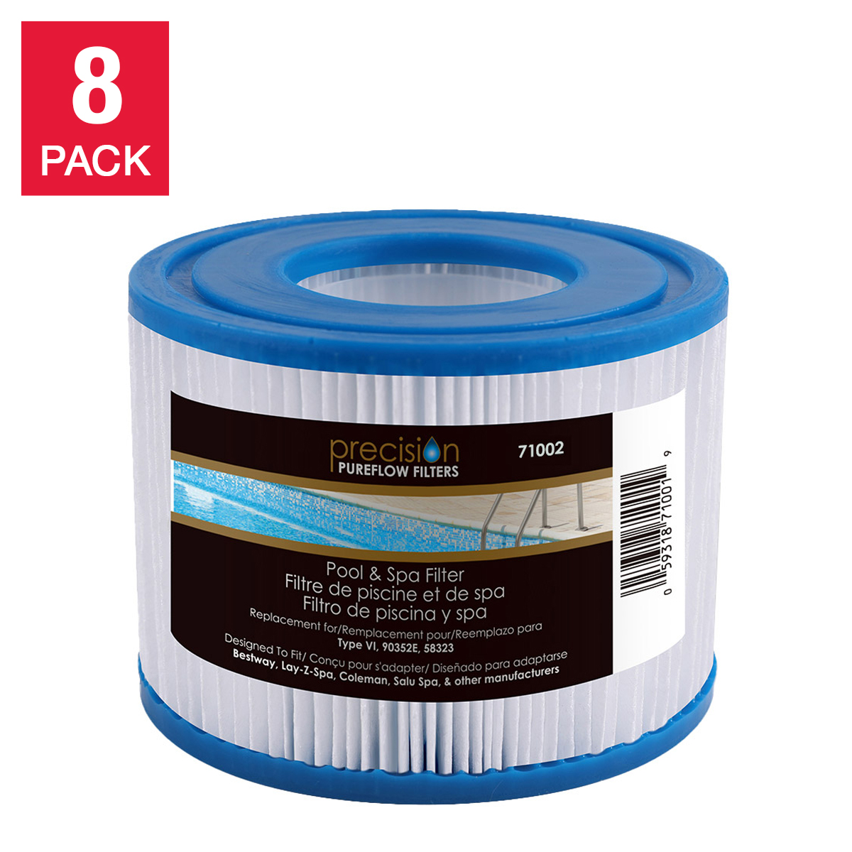 Precision Pureflow 71002 Pool and Spa Filter Cartridge