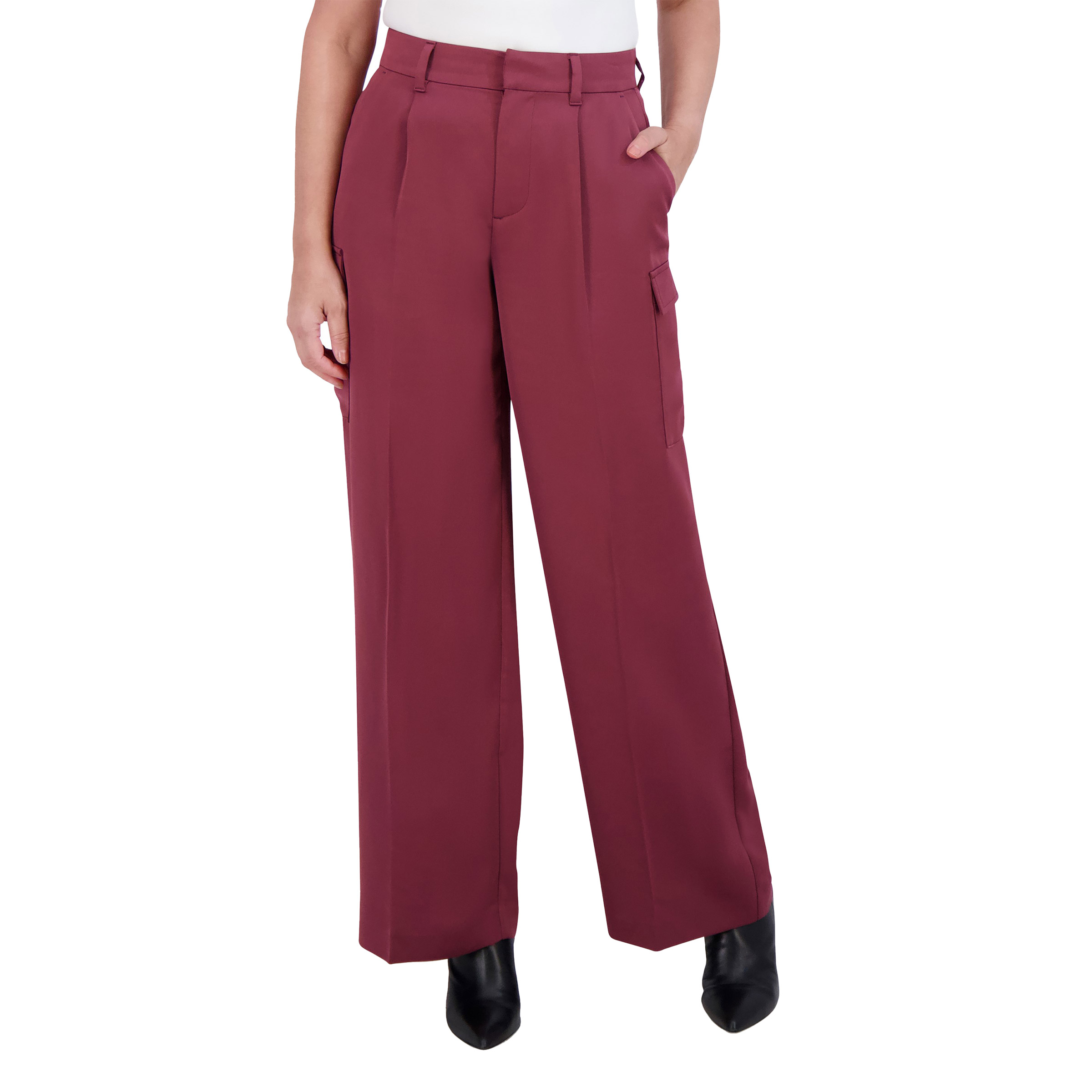 DKNY Women's Satin Cargo Pant