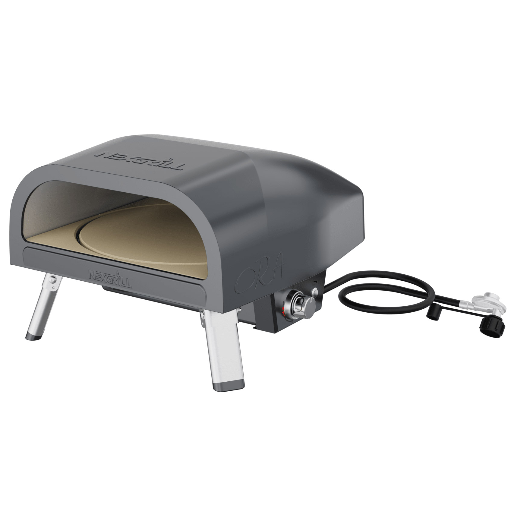 Nexgrill 16 inch Pizza Oven with Auto Rotating Pizza Stone with