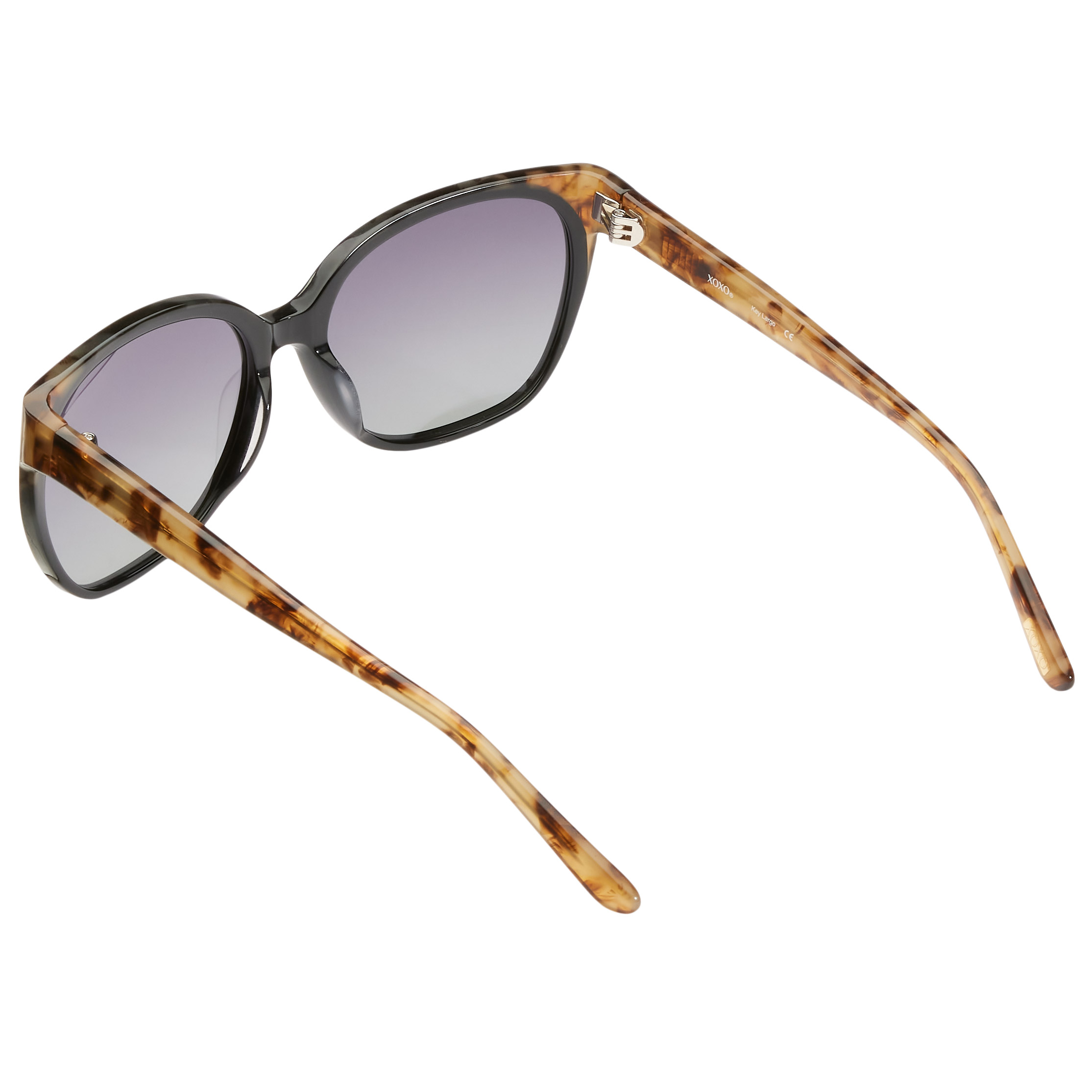XOXO Key Largo Black and Brown Tortoise Polarized Sunglasses  display picture 2