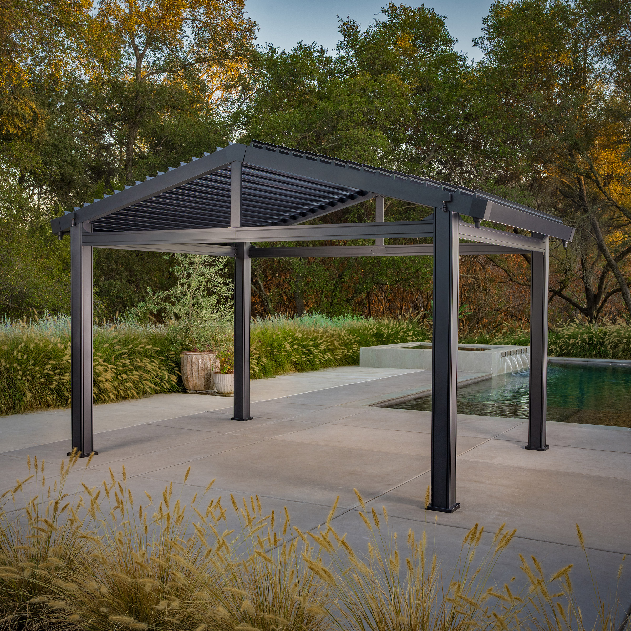 SunVilla 14.9' x 9.7' Fairmont Louvered Pergola | Costco