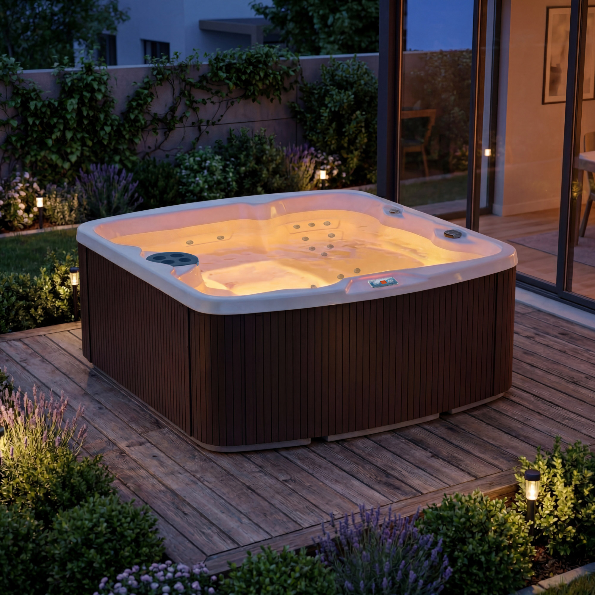 Aquaterra Spas Aryana 45-jet, 5-person Rotomolded Spa | Costco
