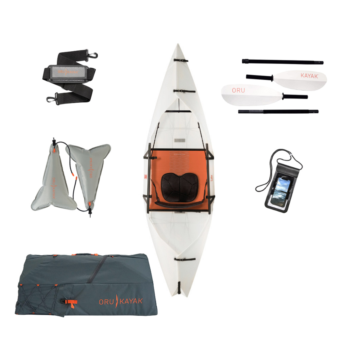 Oru Kayak Lake Sport Folding Kayak Bundle