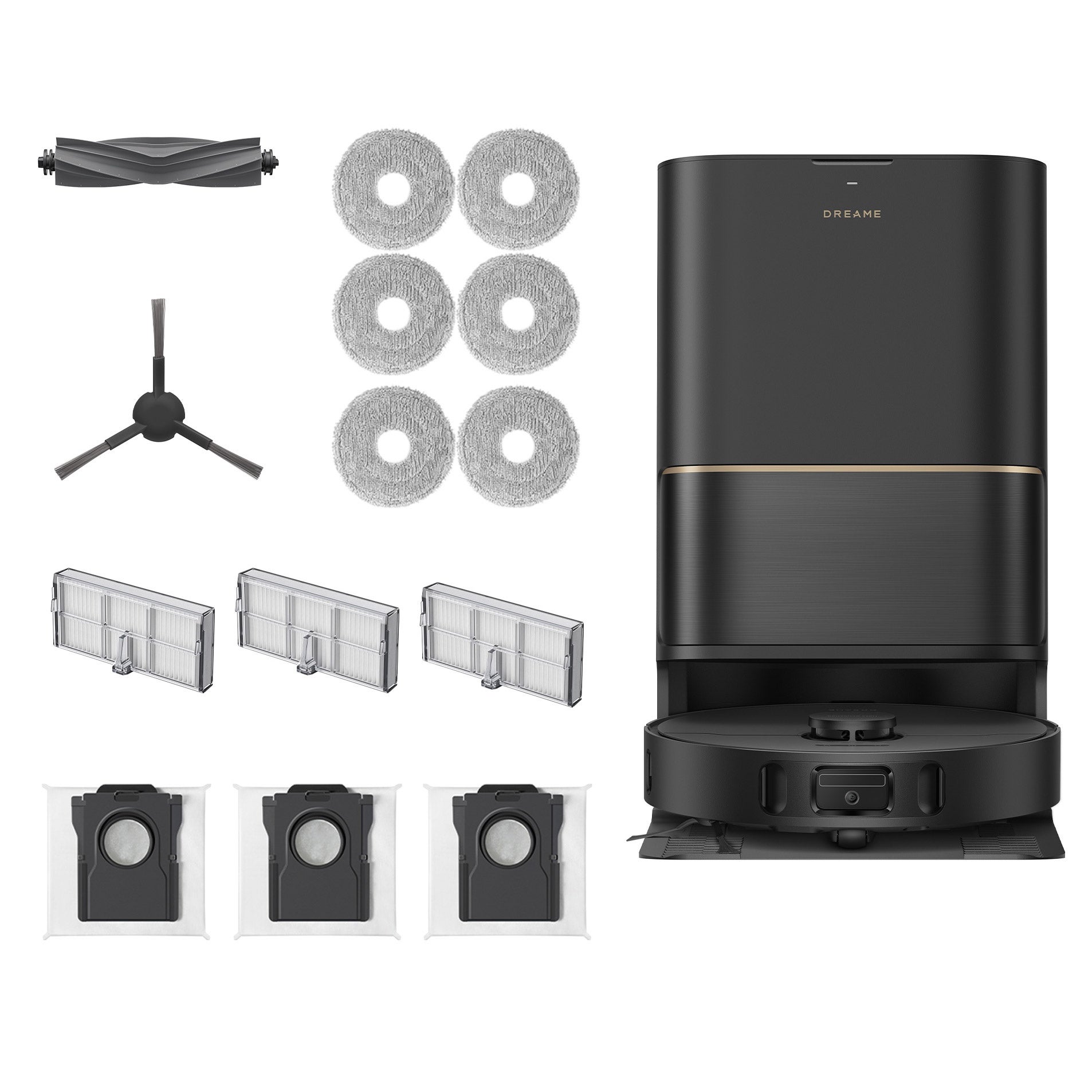 Dreame D30 Pro Ultra Robot Vacuum and Mop with 25,000 Pa Suction and PowerDock with Hot Wash and Hot Air
