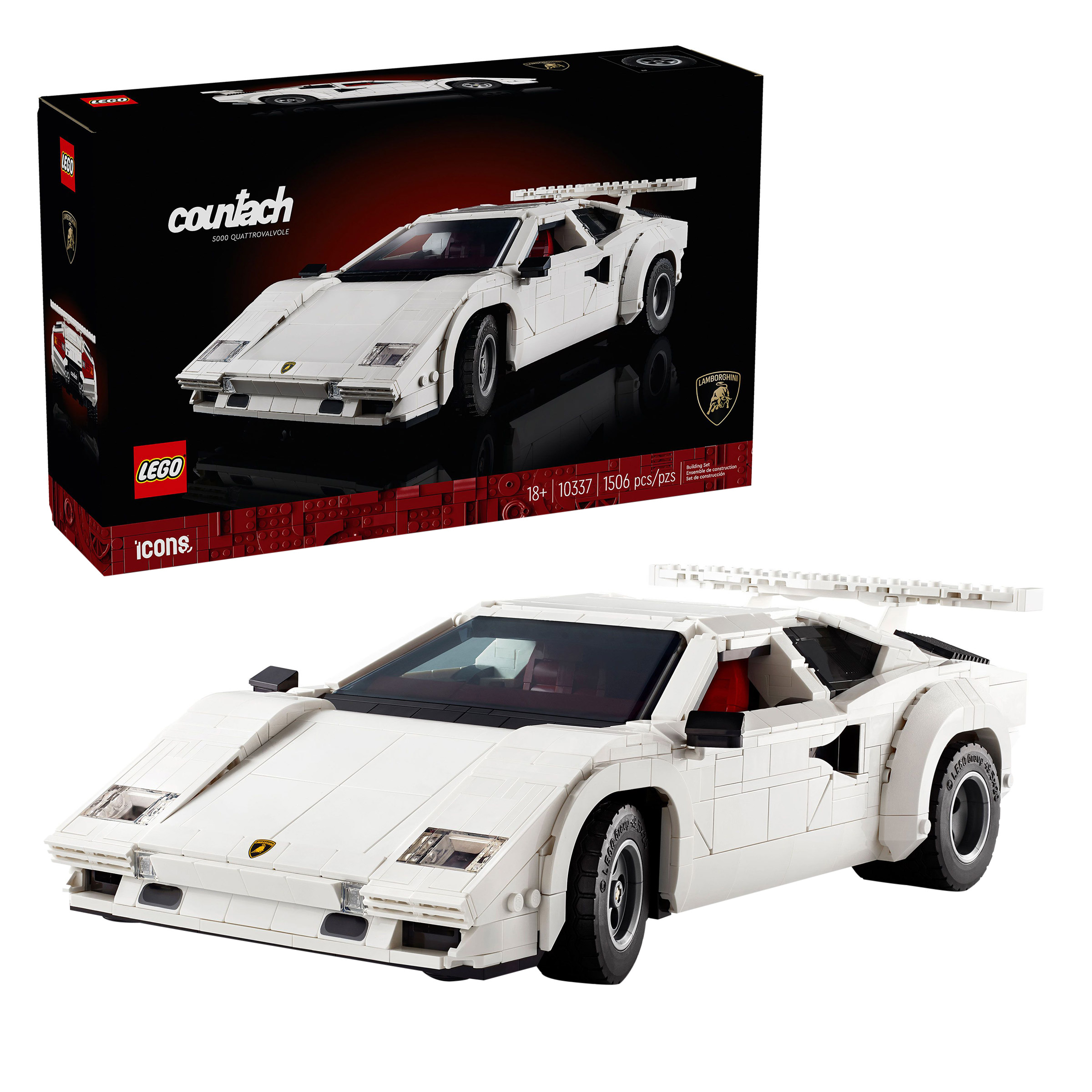 LEGO Icons Lamborghini Countach 5000 Quattrovalvole 10337