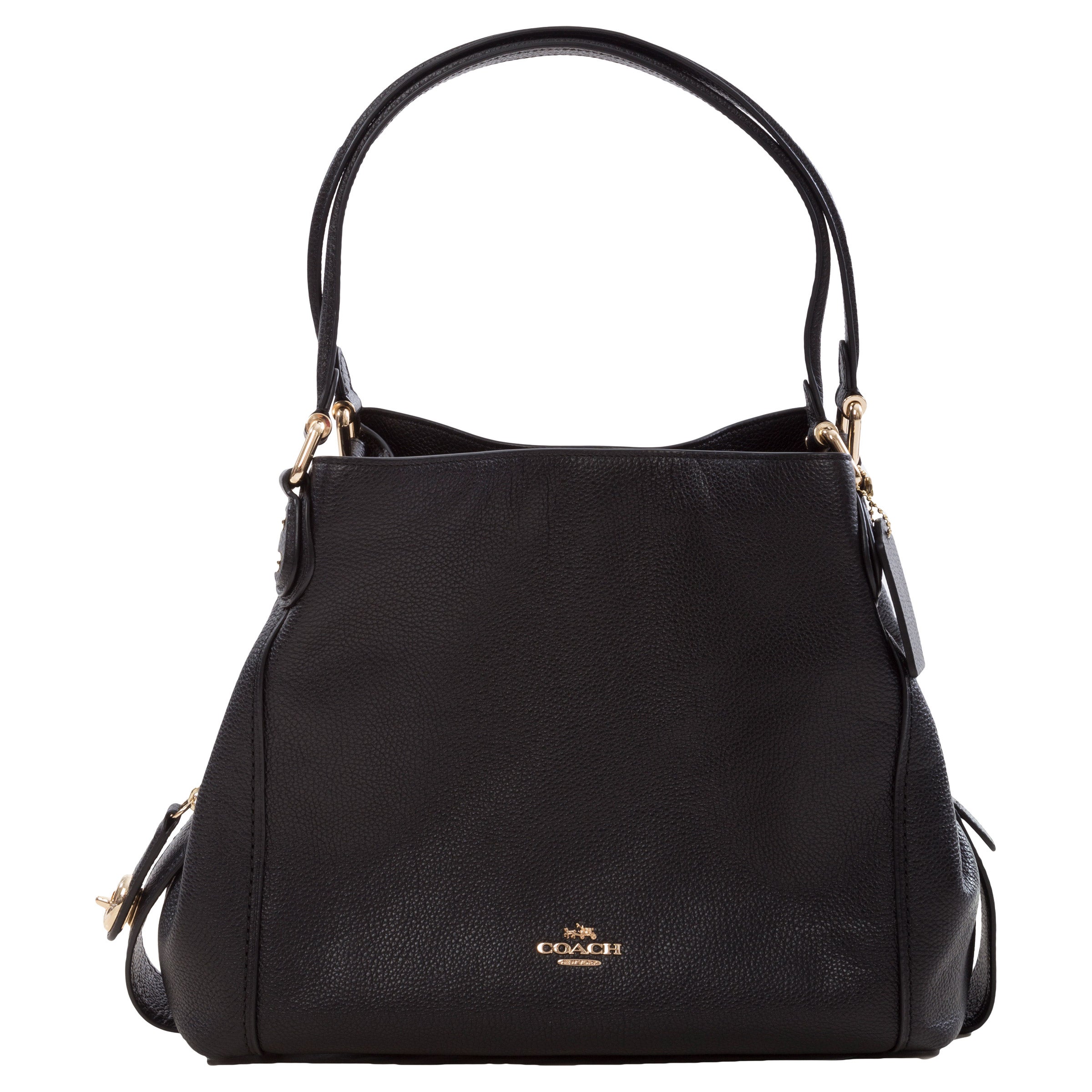 Coach Pebbled Edie 31 Shoulder Bag, Black | Costco