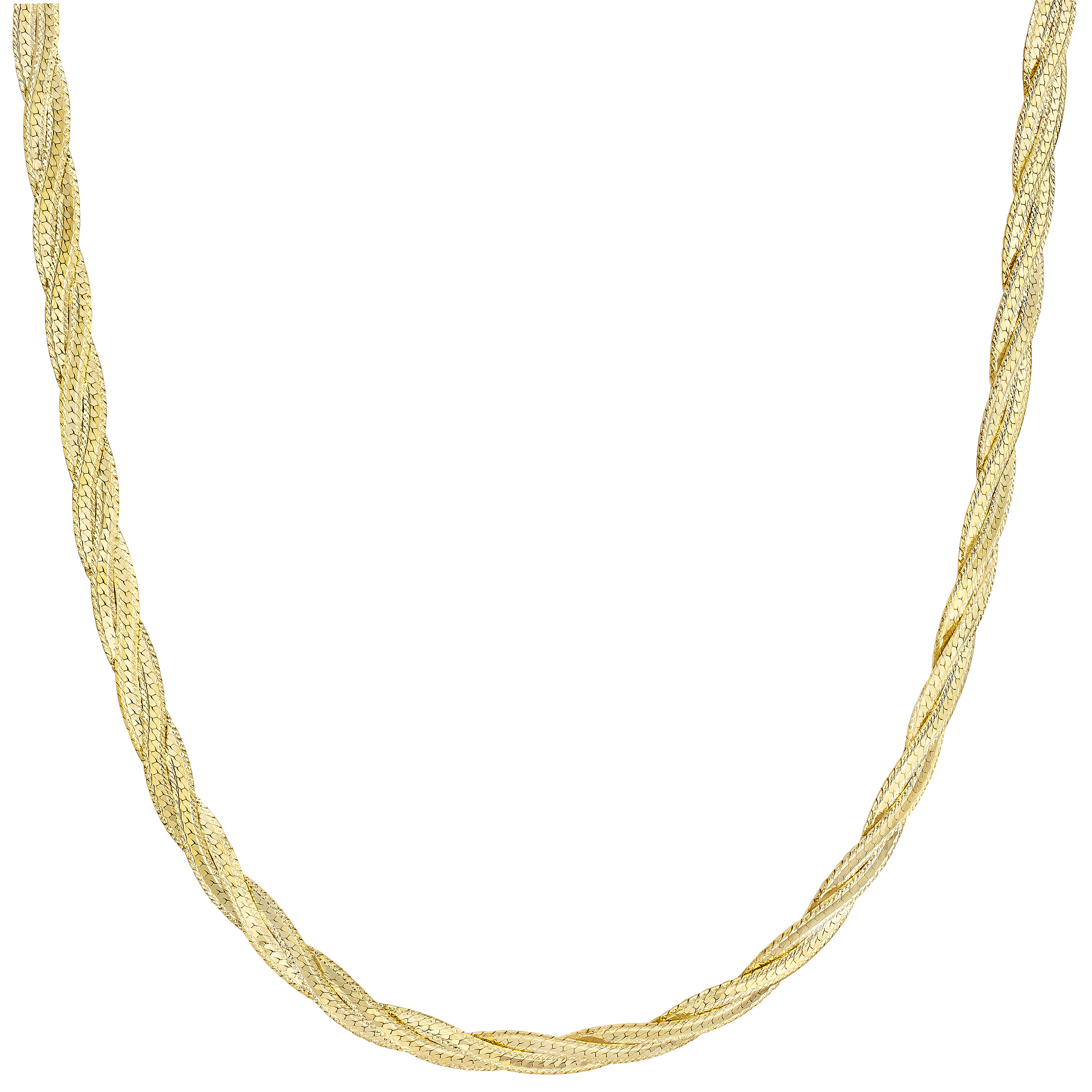 14kt Yellow Gold Braided Necklace | Costco
