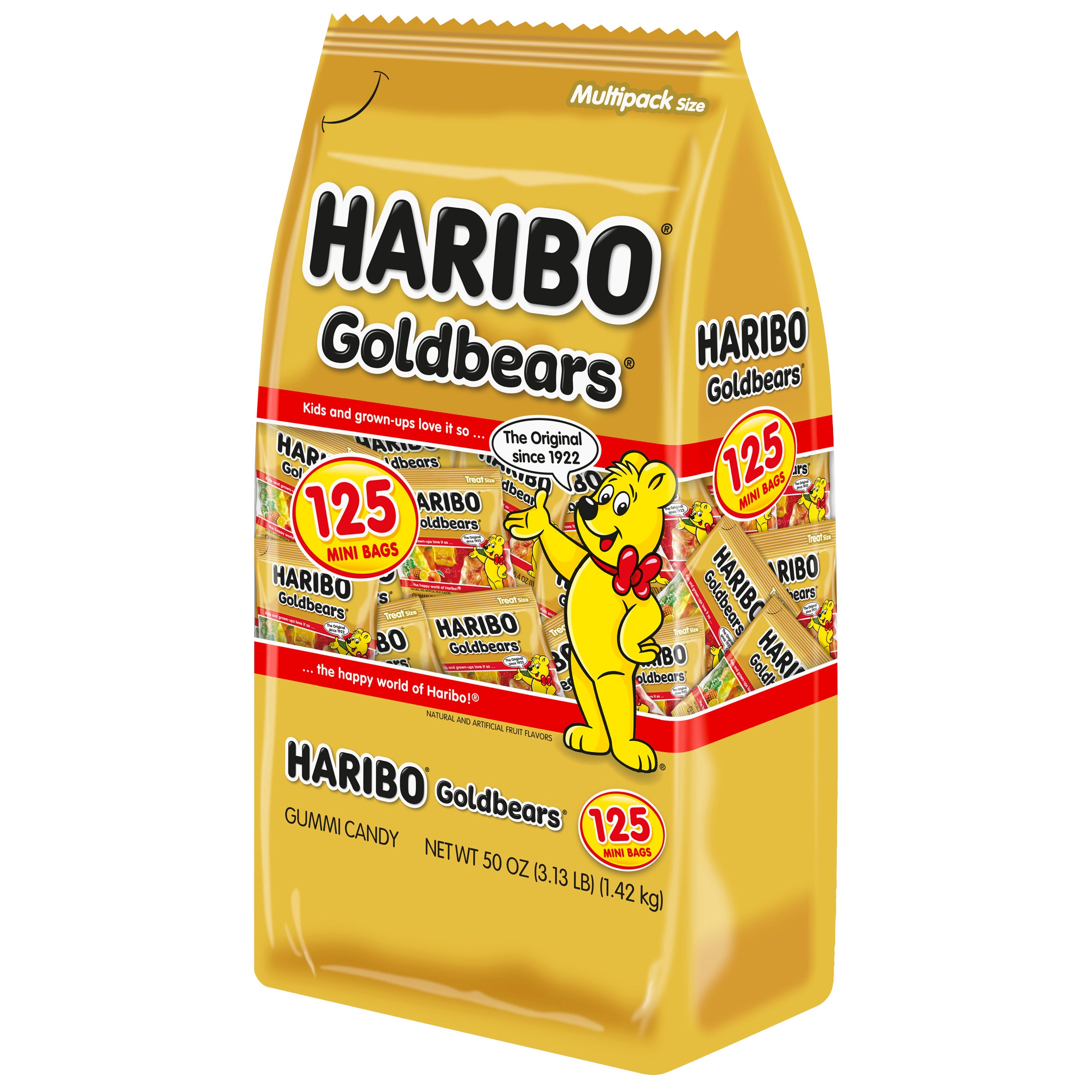 Haribo Goldbears Gummi Candy, Mini Bags, 0.4 oz, 125 ct | Costco Haribo Goldbears Gummi Candy, Mini Bags, 0.4 oz, 125 ct | Costco