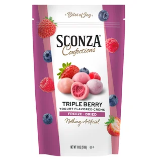 SCONZA FREEZE DRIED BERRY MIX 18 OUNCES