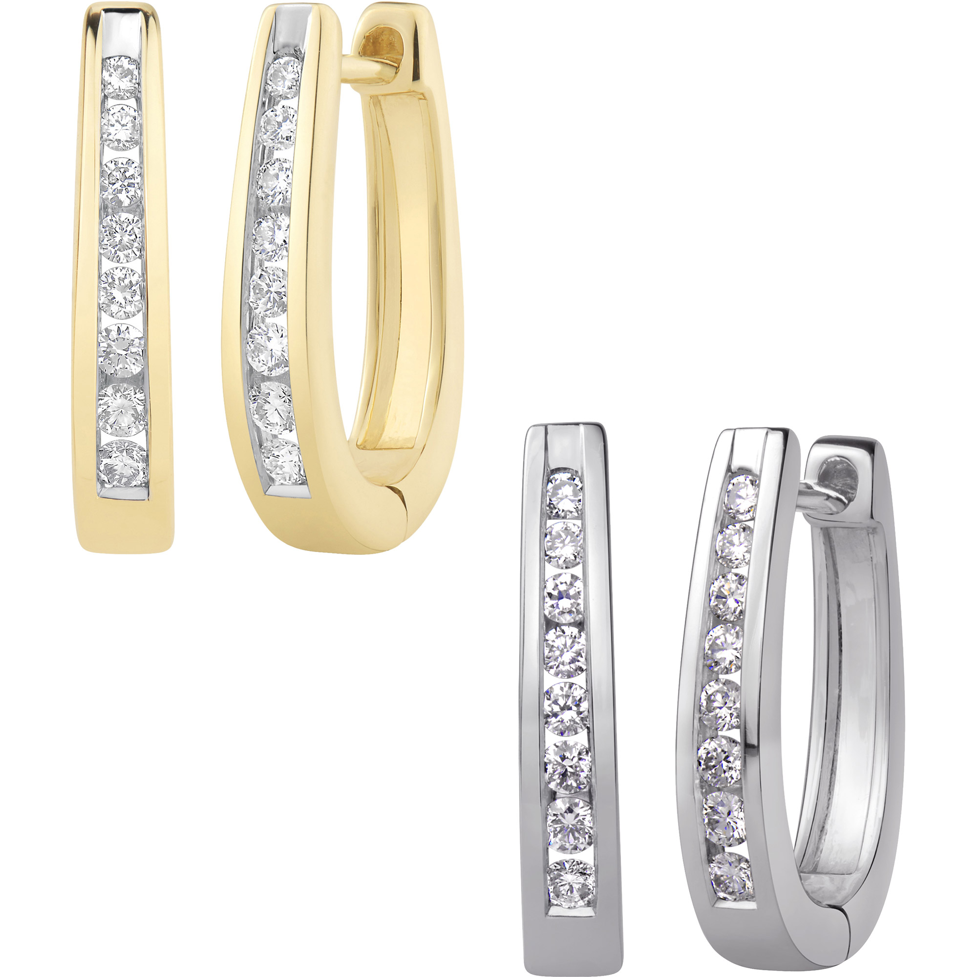 Round Brilliant Diamond Hoop Earrings (0.20 ctw)