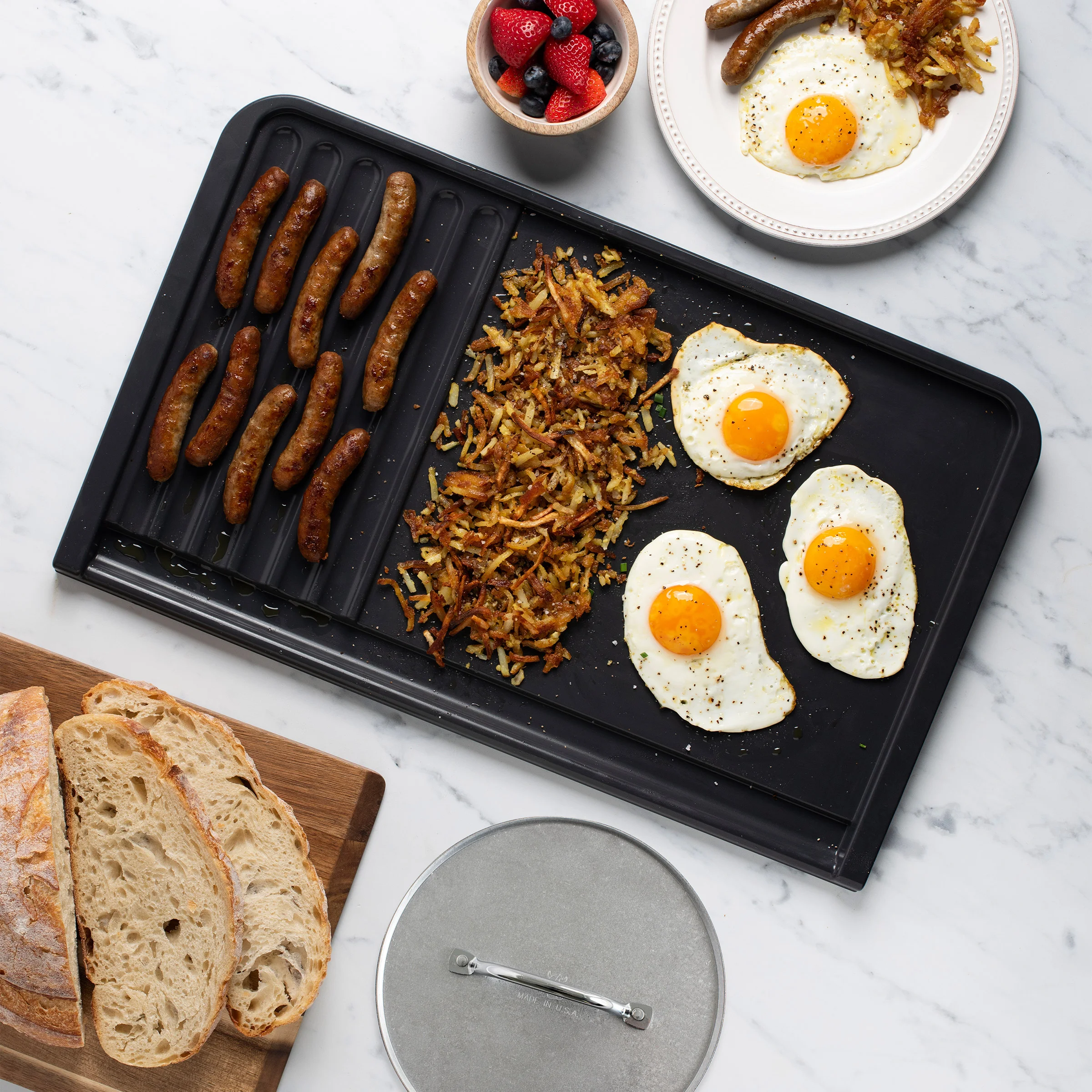 Nordic Ware Dual Top Grill Griddle with Grill Press | Costco