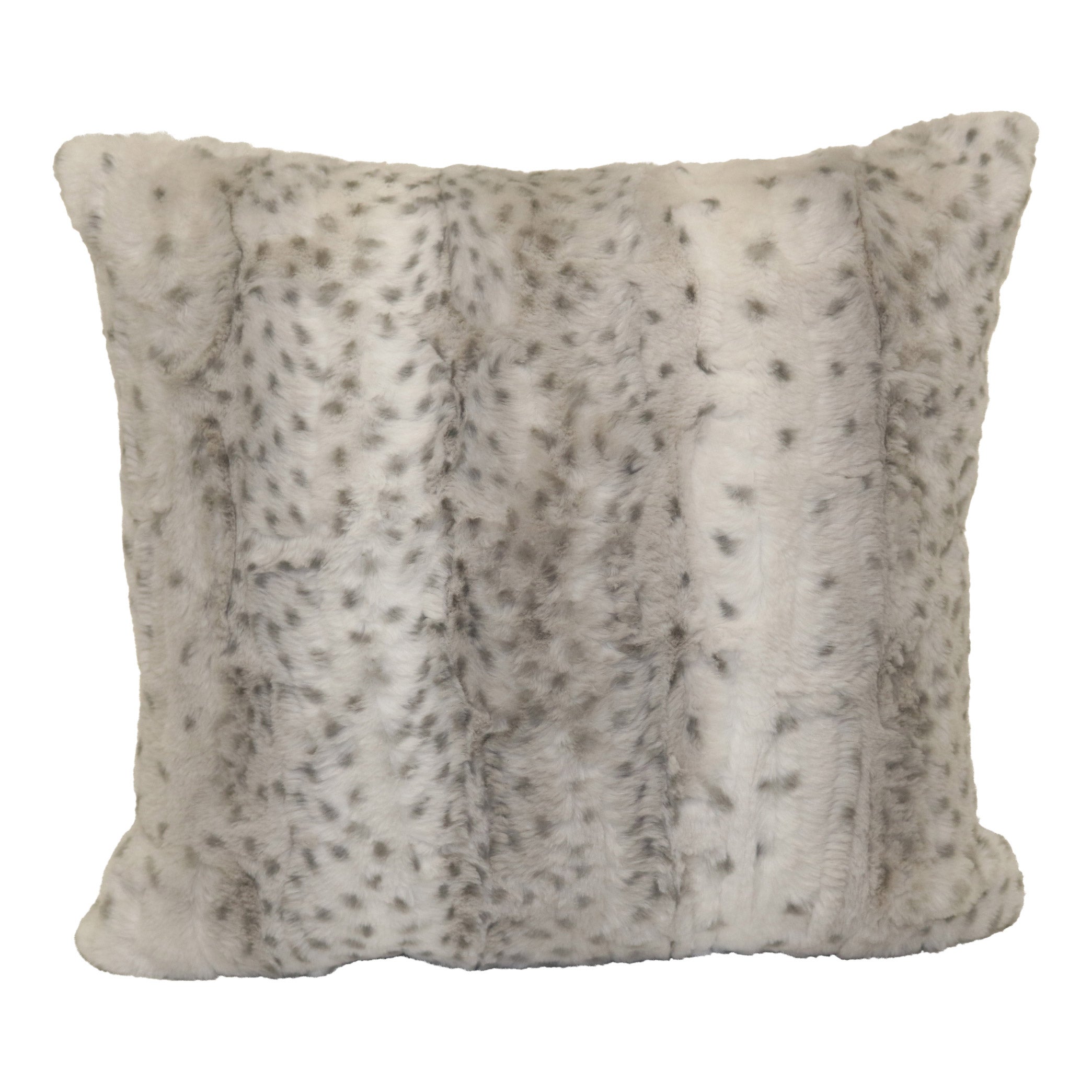 クッション・座布団 Faux Fur Pillow Spotted Faux Fur Pillow | Costco