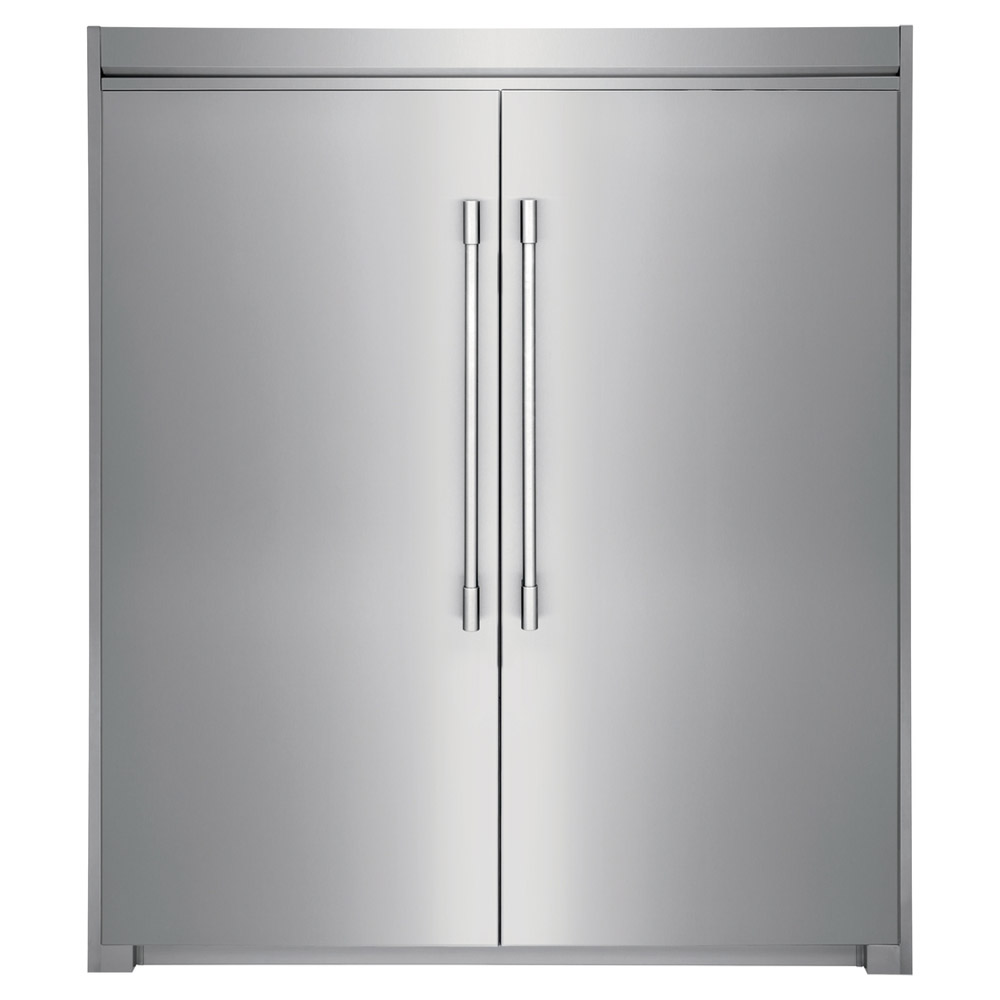 Frigidaire Professional 68 in. 37.8 cu. ft. Side by Side Refrigeration Pair with All Refrigerator and Upright Freezer with Pairing Kit and 68 in. Trim Kit
