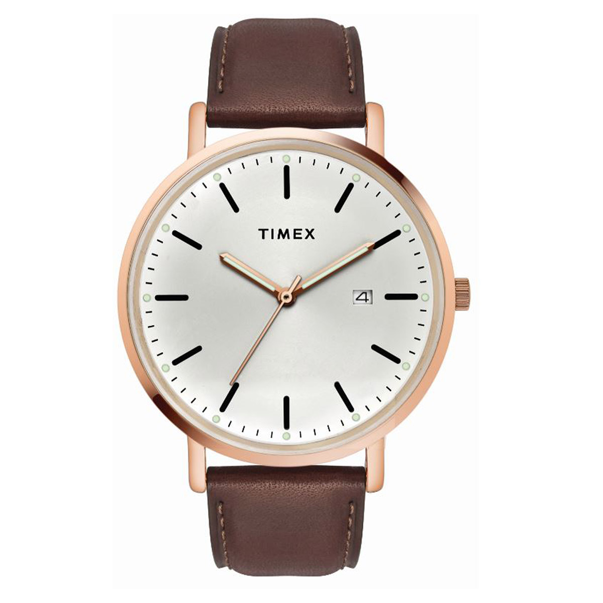 Timex Silver Dial Men’s Watch, 10-Year Battery Life