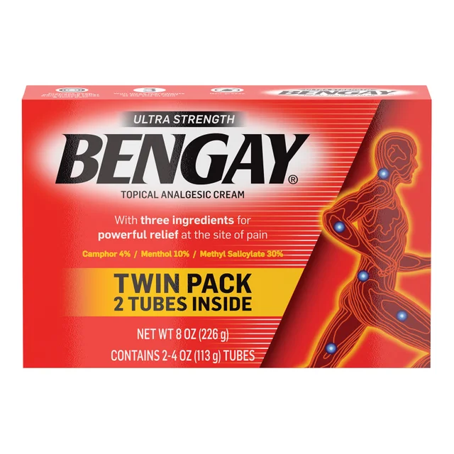 Ultra Strength BENGAY, Non-Greasy Topical Pain Relieving Cream, 8 Ounces