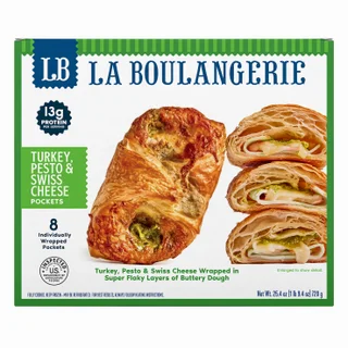 LA BOULANGERIE TURKEY SWISS POCKET 8 COUNT BOX