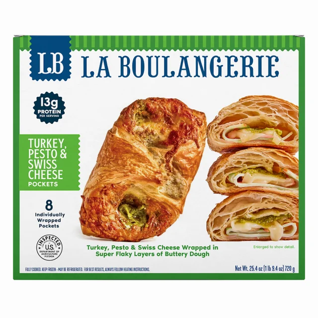 LA BOULANGERIE TURKEY SWISS POCKET 8 COUNT BOX