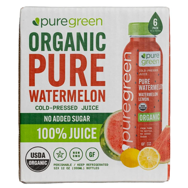 PURE GREEN ORG WATERMELON JUICE 6/12OZ