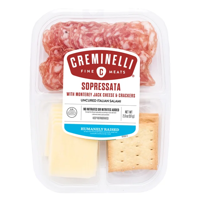 CREMINELLI SOPRESSATA SNACK TRAY 4 PACK 2 OUNCES EACH