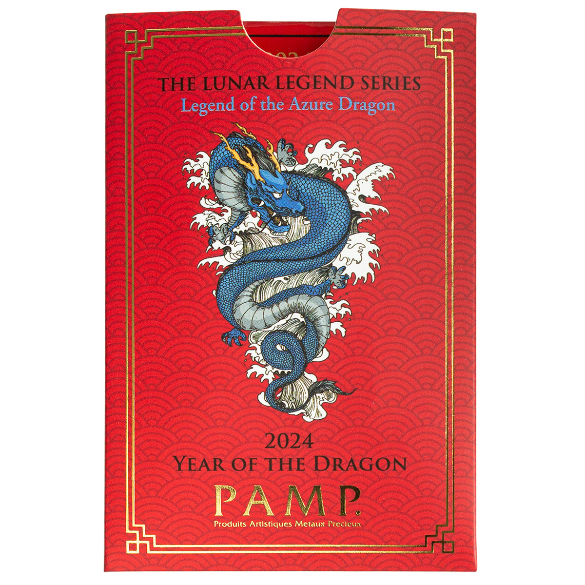 1 oz Gold Bar PAMP Lunar Legends Azure Dragon (New in Assay) | Costco