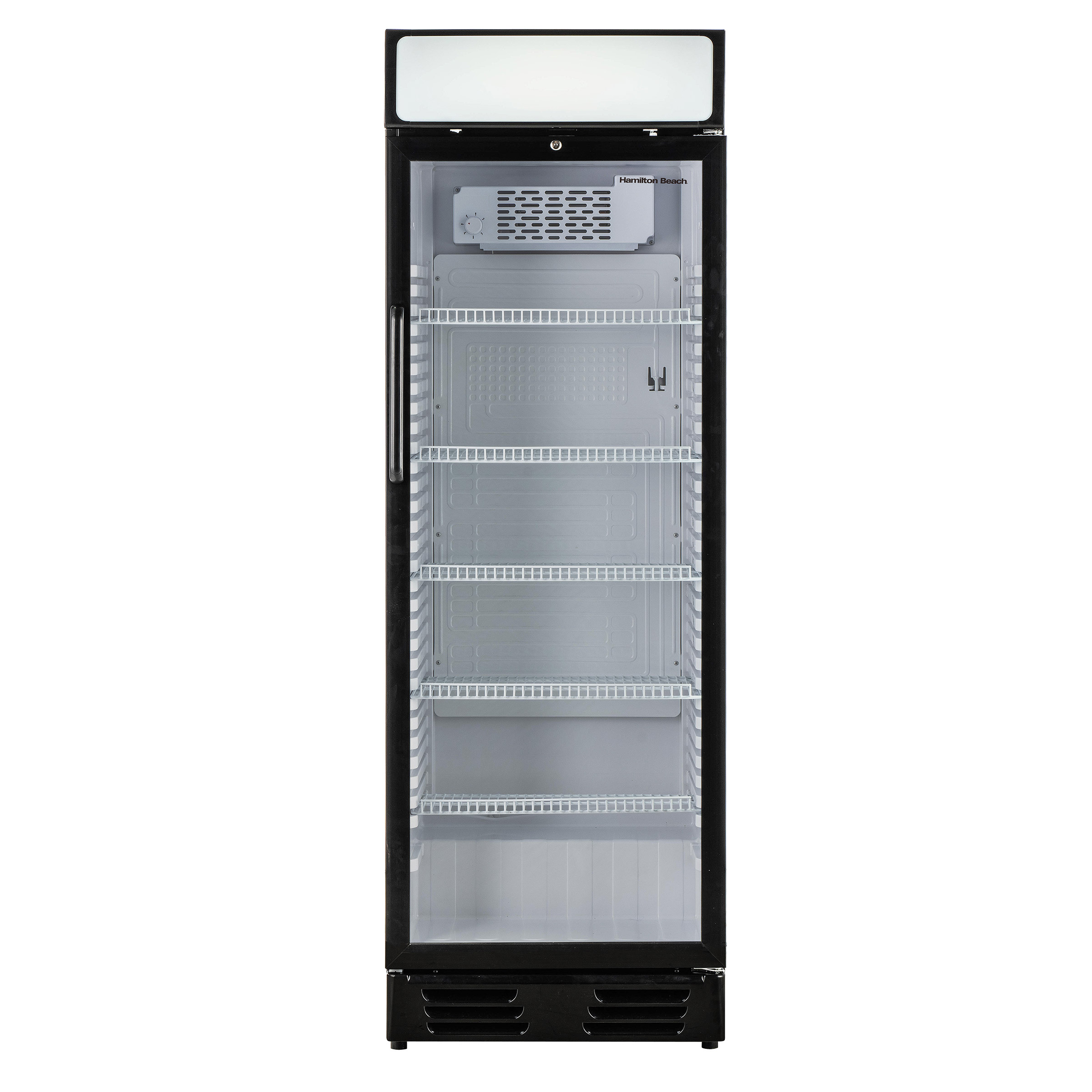 Hamilton Beach 25.5 in. 12.5 cu ft. Commercial Glass Door Merchandiser with Self Closing Door