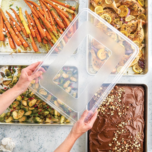 Nordic Ware Naturals 3-Piece Baking Sheet Set With Lid | Costco Nordic Ware Naturals 3-Piece Baking Sheet Set With Lid | Costco