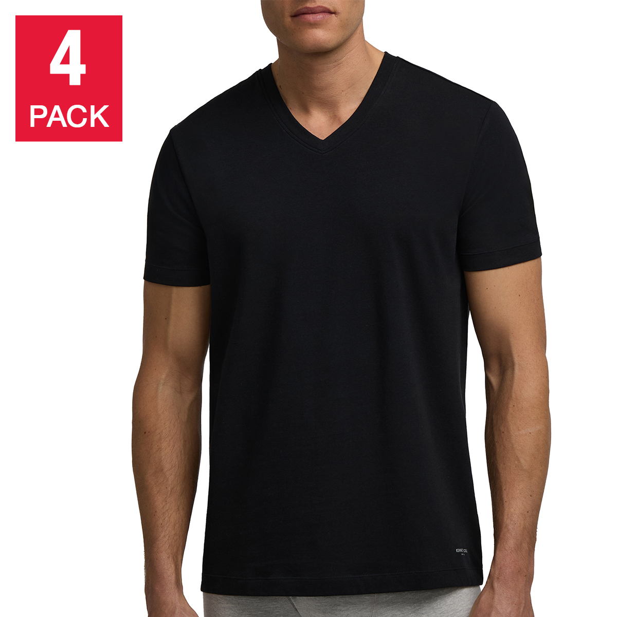 Kenneth Cole Men's V-Neck T-Shirt 4-pack