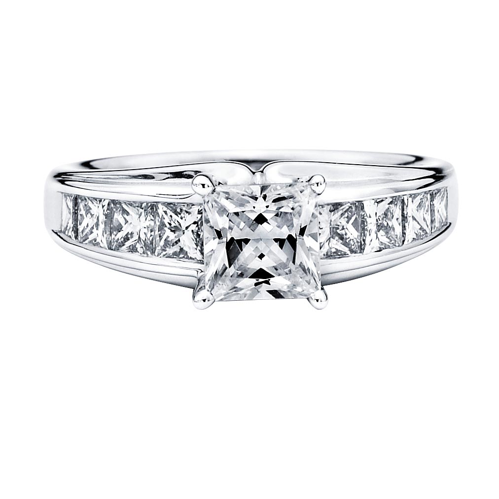 Princess Cut Diamond Ring (1.98 ctw) Size 5 Platinum | Costco