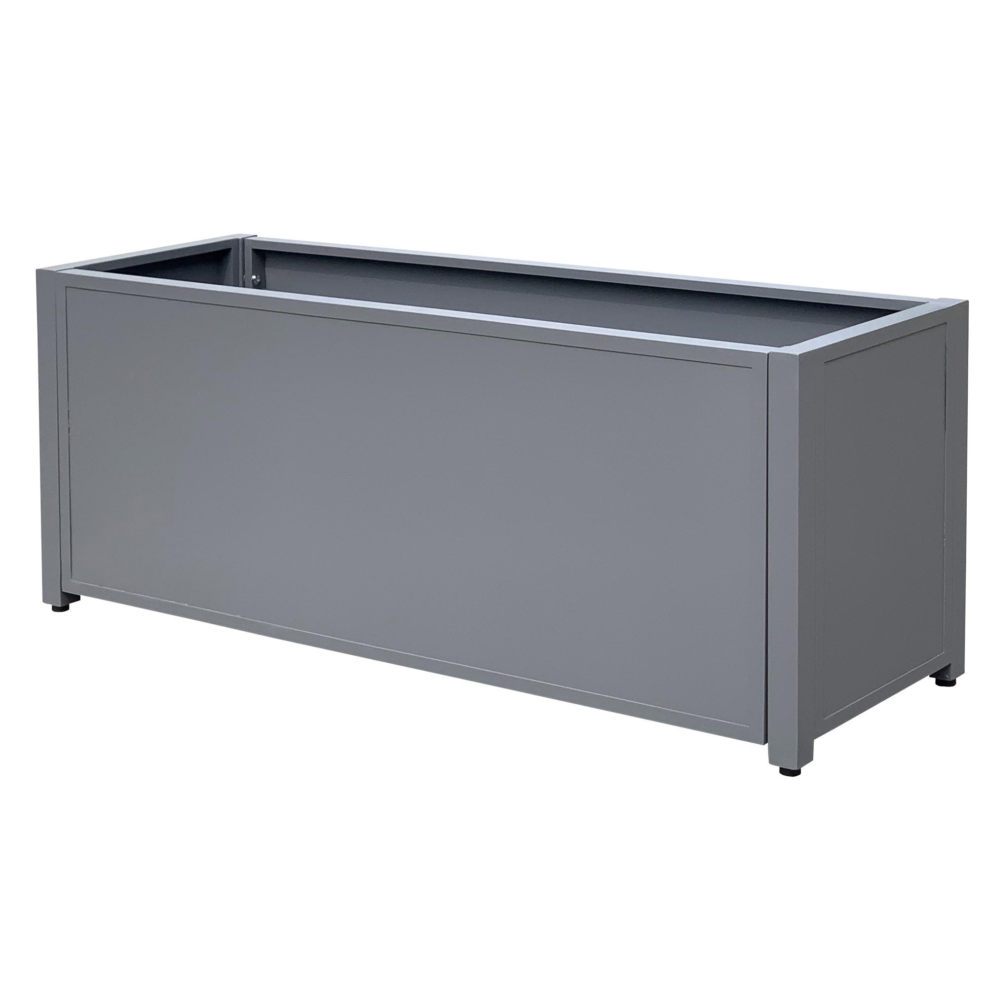 Grapevine Commercial-Grade Aluminum Rectangular Outdoor Planter